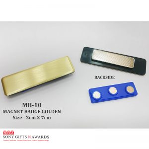 MB-010 Golden Magnet Badge