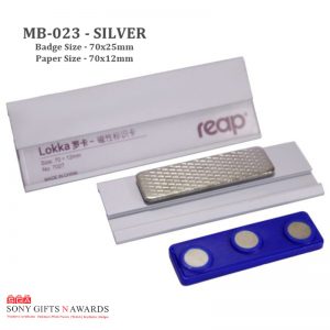 MB-023 Silver Magnet Badge