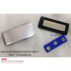 MB-1 Silver Magnet Badge