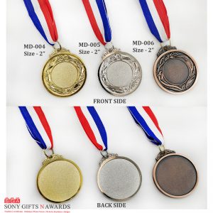 MD-004-GOLD / MD-005-SILVER / MD-006-COPPER – 2″ MEDALS
