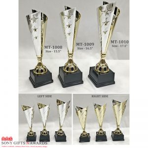 MT-1008 / MT-1009 / MT-1010 3Star Design Metal Trophy