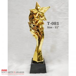 T-081-11″ Polyresin Star Trophy