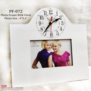 PF-072 PHOTO FRAME WITH CLOCK